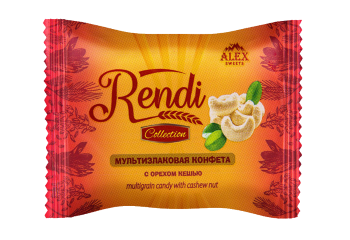 Конфета Конфета мультизлаковая Rendi Collection с орехом кешью