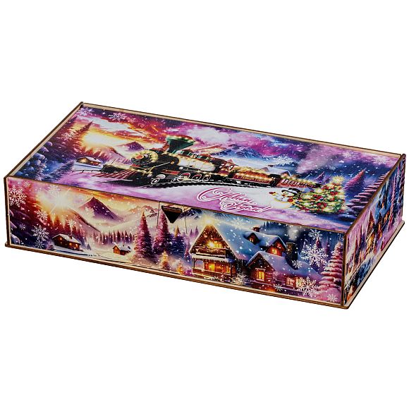 Сладкий новогодний подарок Снежный экспресс (малый)